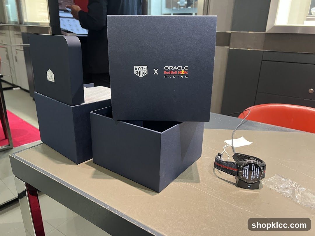 Tag Heuer x Oracle Red Bull Racing Watch Display