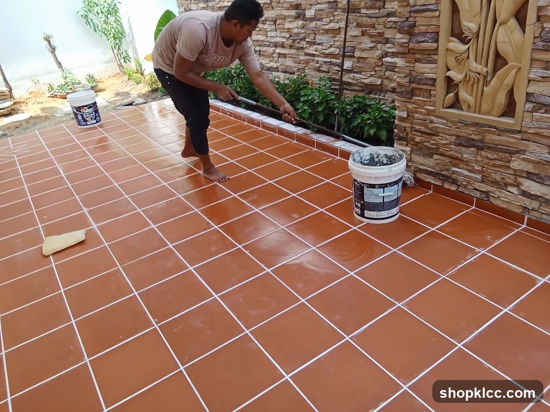 Outdoor Tile Floor Application