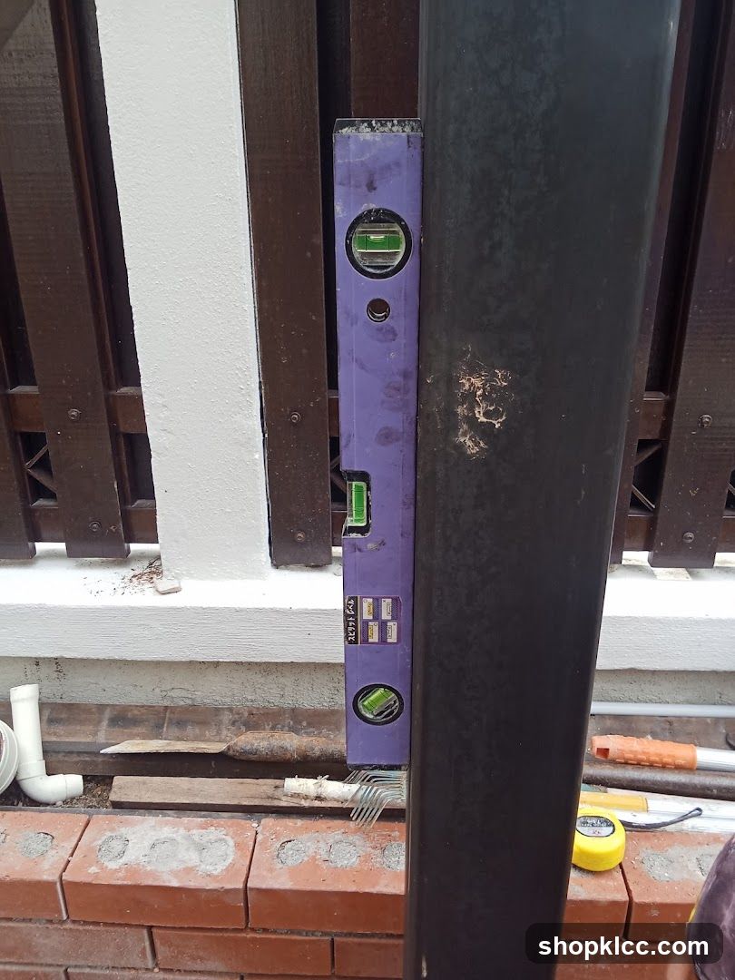 Construction Site with Level Tool