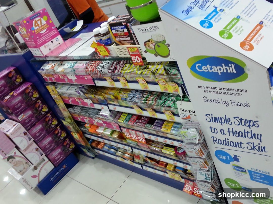 Cetaphil and Simple Steps Display