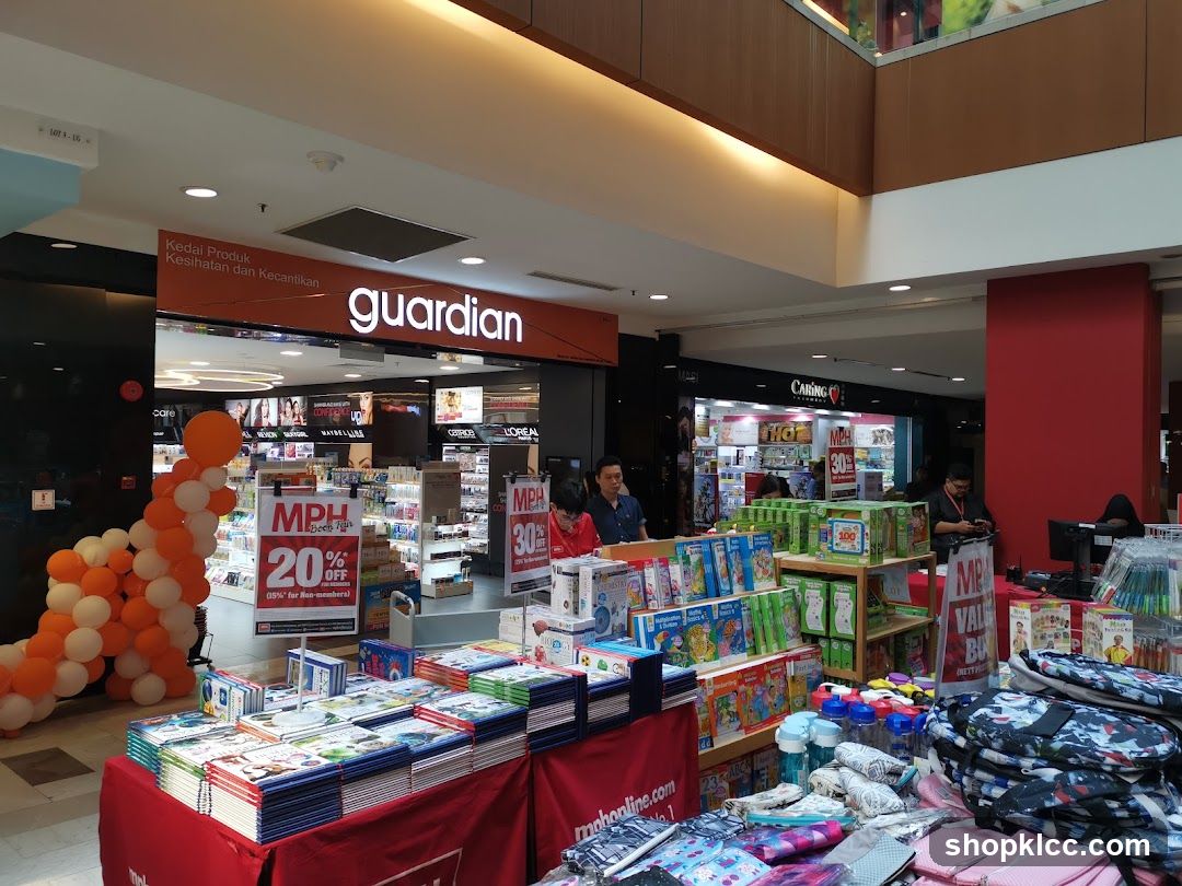 Guardian Store Interior with Promotional Displays