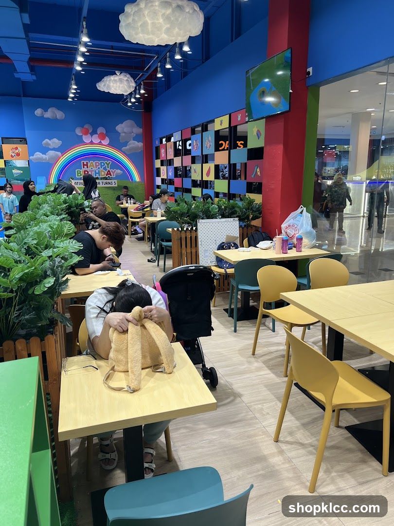 Colorful Cafeteria Interior