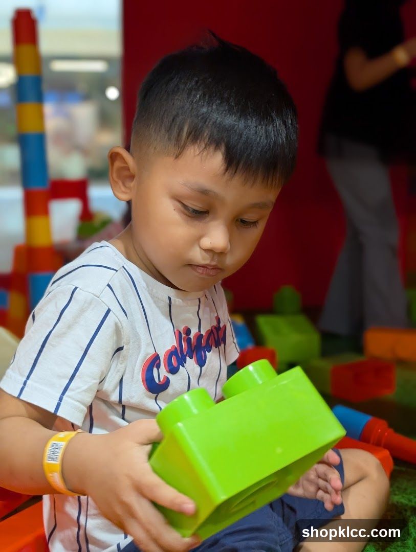 Child Playing with Blocks