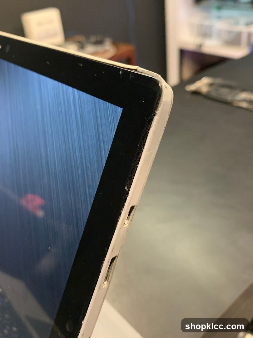 Damaged Laptop Edge