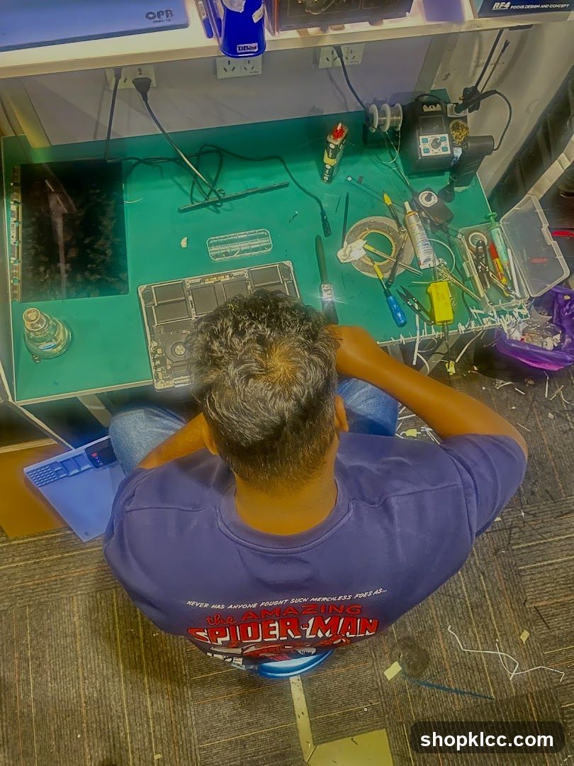 Electronics Repair Workshop Interior