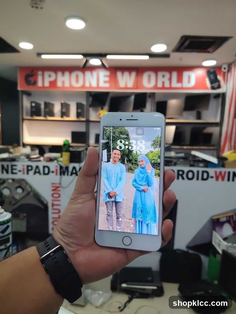 Phone Display in Store Interior