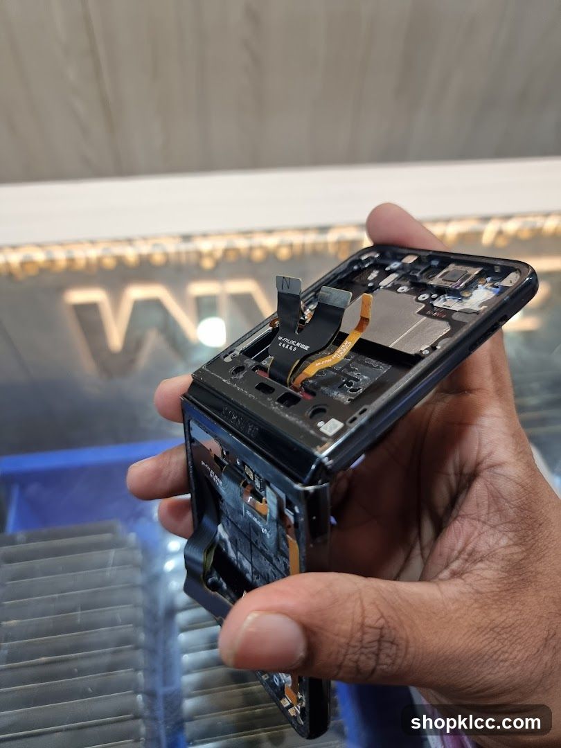 Disassembled Smartphone in Hand