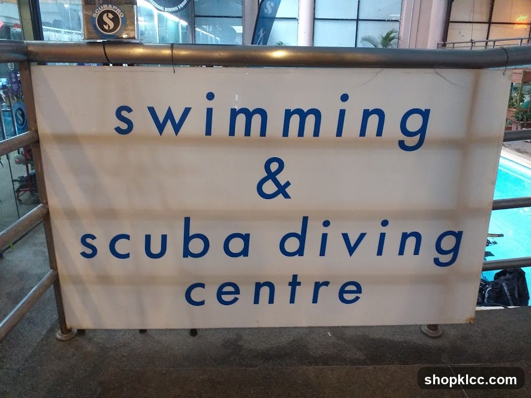 Swimming & Scuba Diving Centre Sign