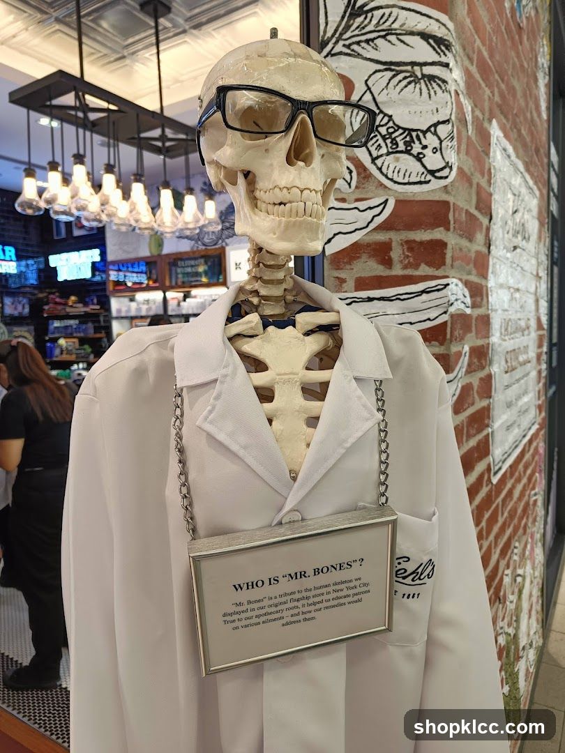 Skeleton Man in Lab Coat