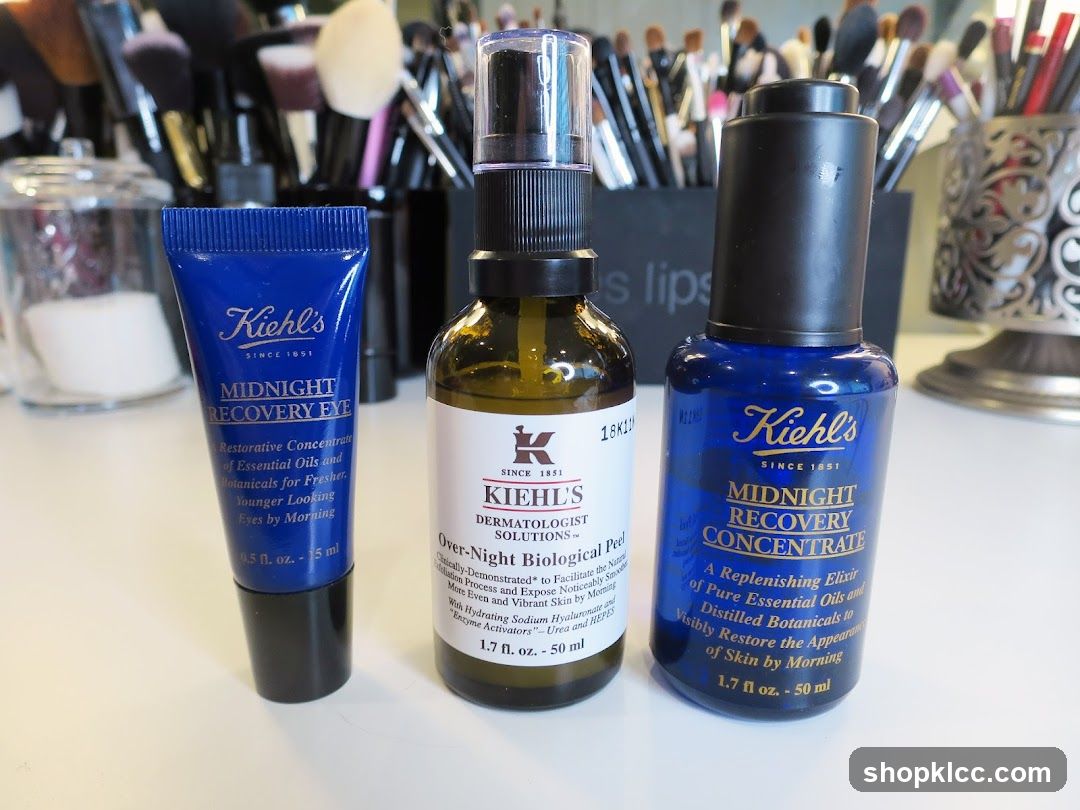Kiehl's Skincare Products Display