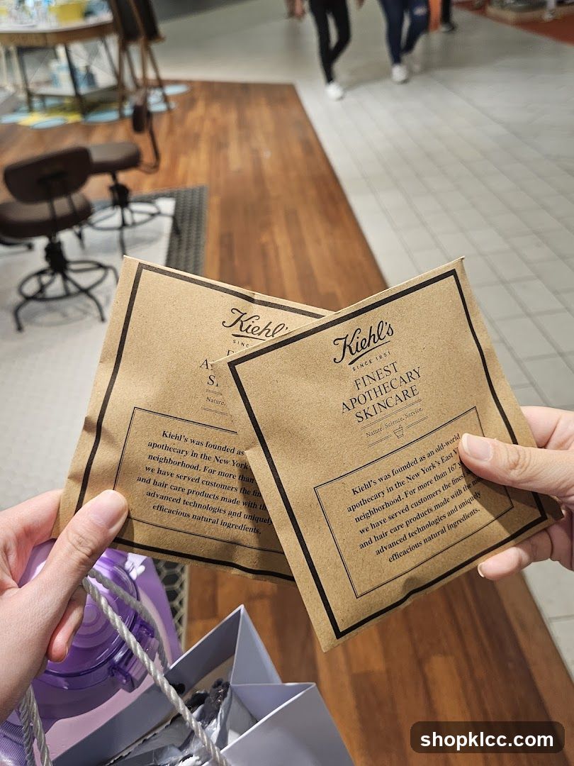 Kiehl's Skincare Samples in Store