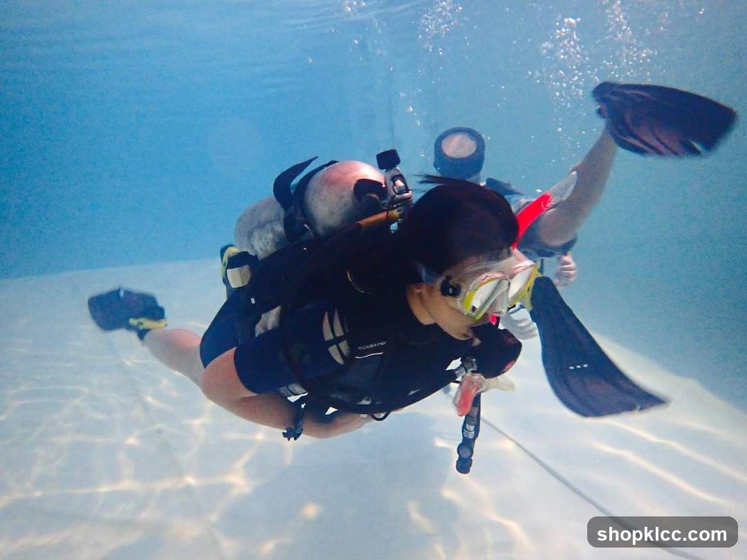 Underwater Scuba Diving in Pool