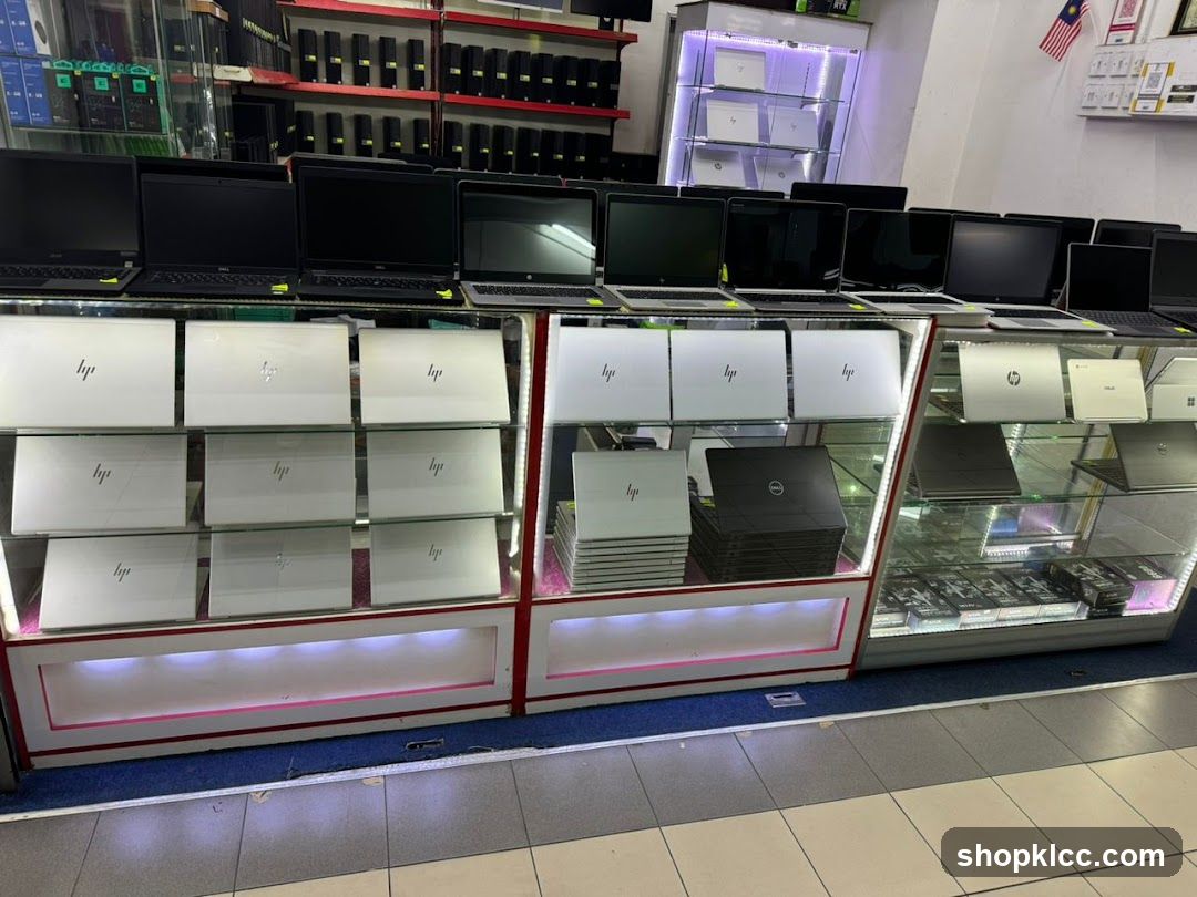 Laptop Store Interior Display