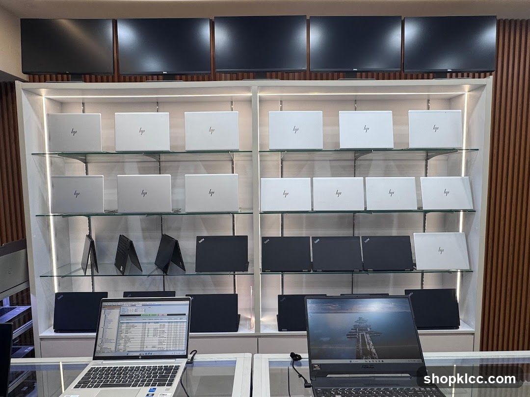 Laptop Display Store Interior