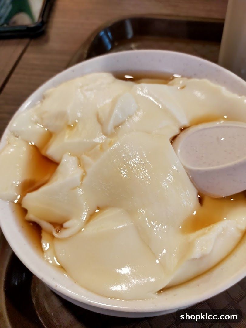 Bowl of Tofu with Syrup