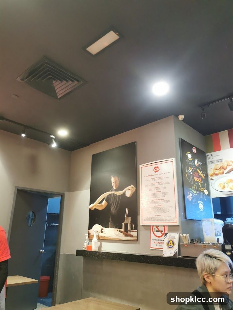 Interior of a food establishment