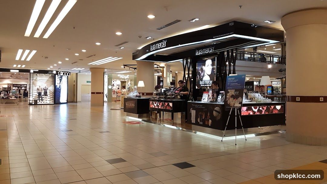 Mall Interior with Beauty Booths