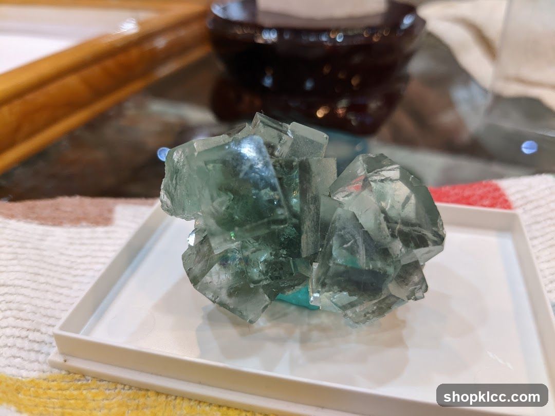 Blue Fluorite Crystal Cluster