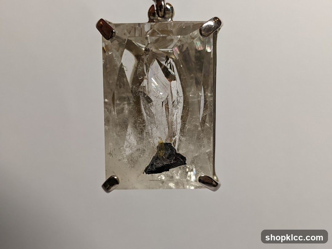 Crystal Pendant with Inclusion