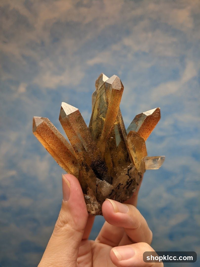 Crystal Cluster Held in Hand