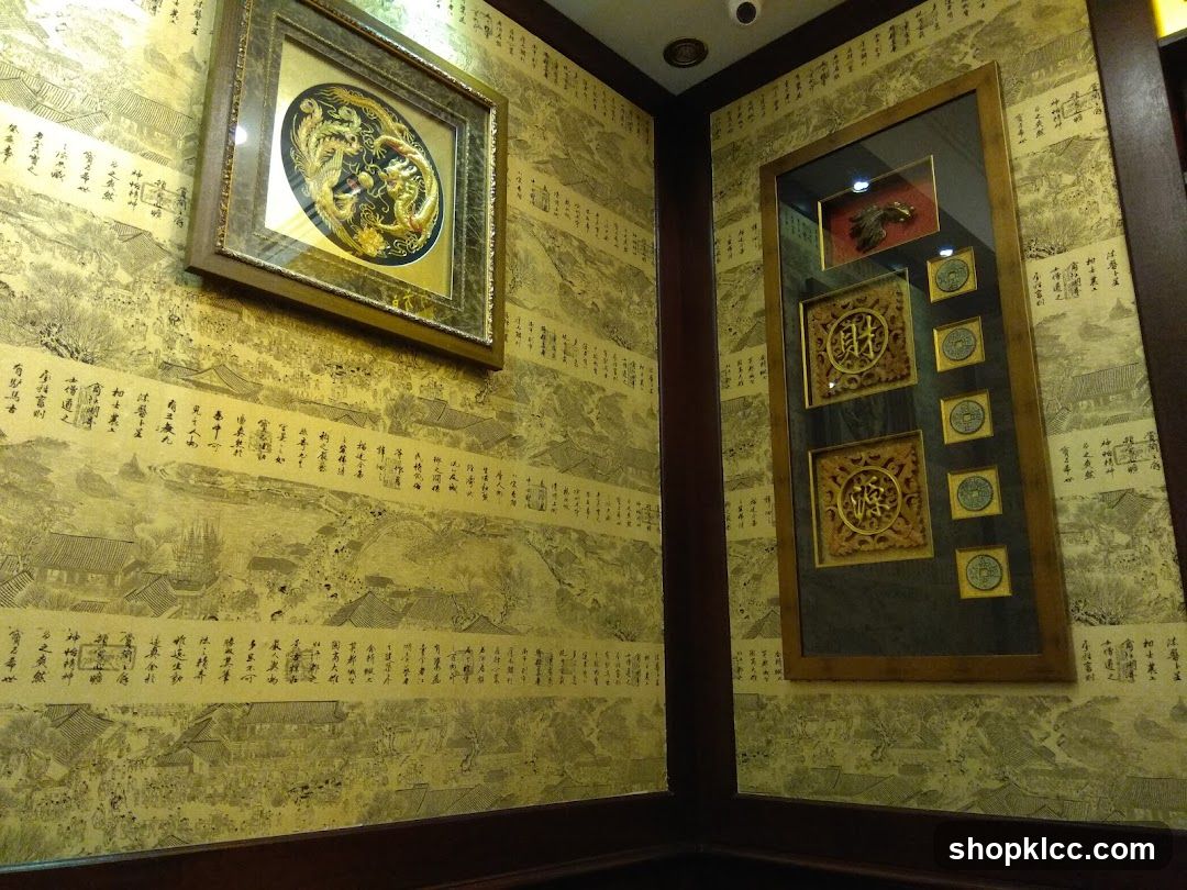 Decorated Interior Wall with Artwork and Framed Items