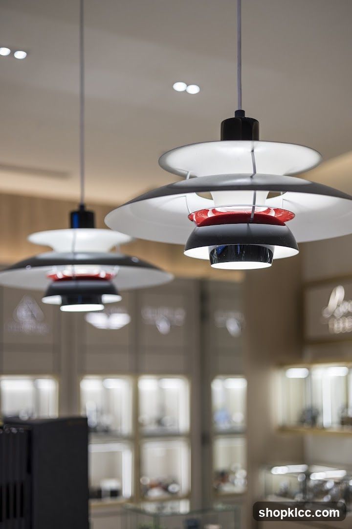 Pendant Lights in Store Interior