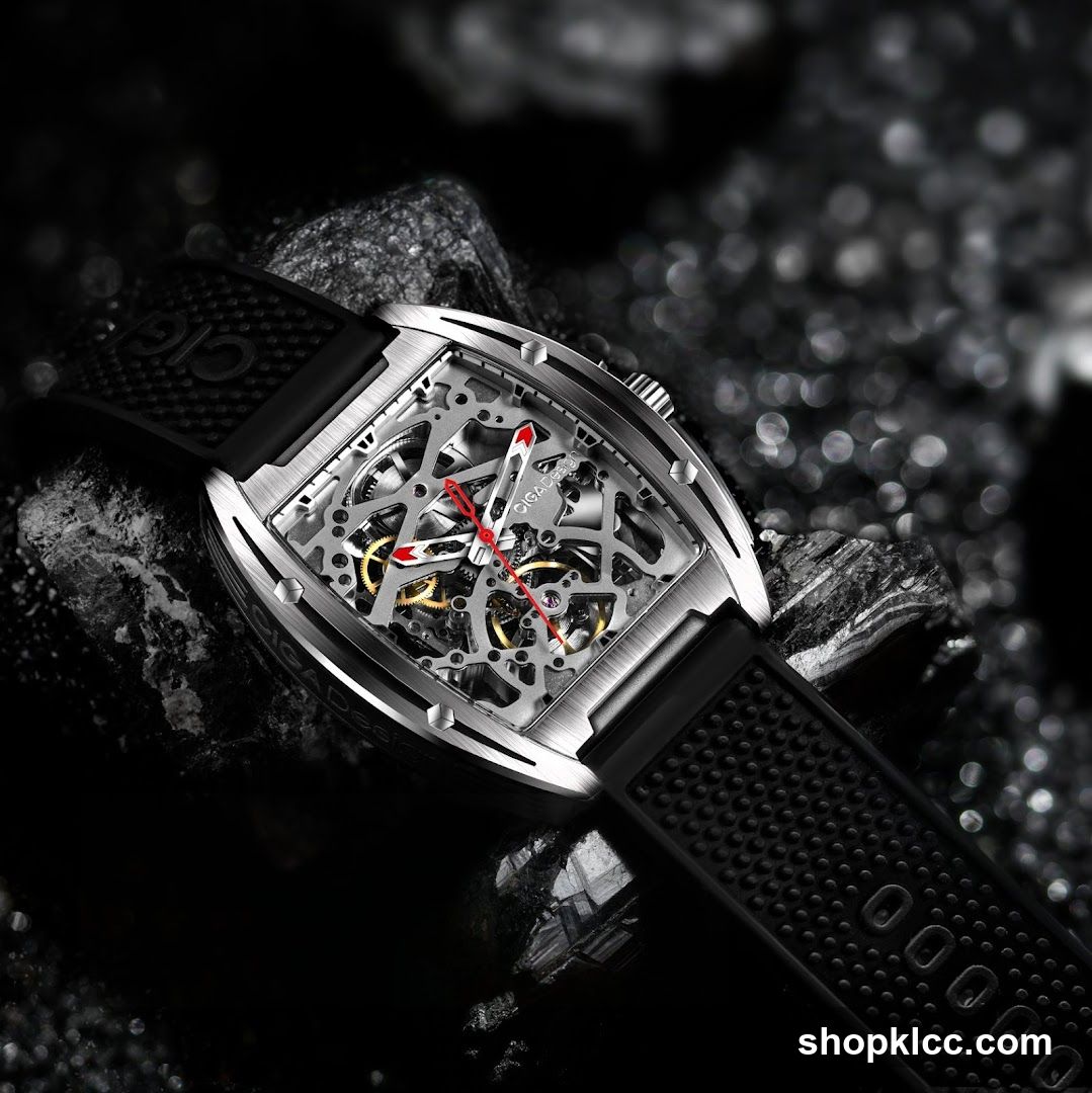 Skeleton Watch on Rocks
