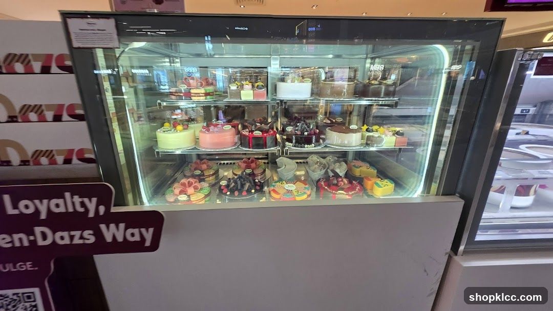 Display Case of Cakes
