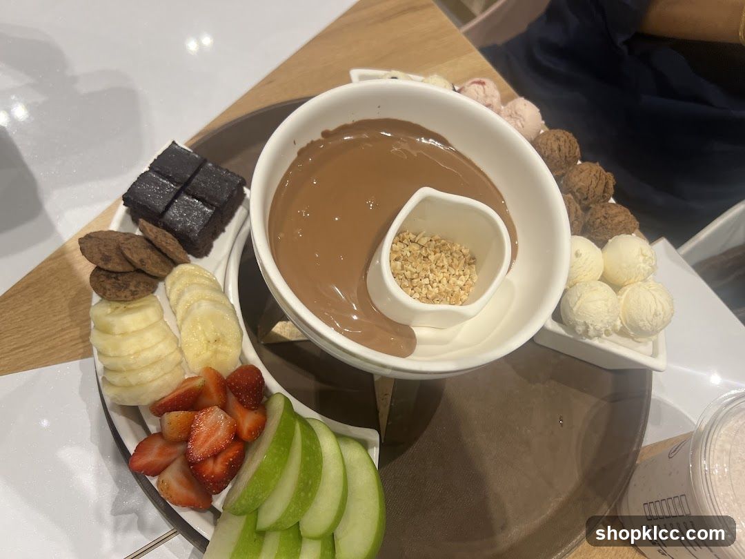 Chocolate Fondue Platter