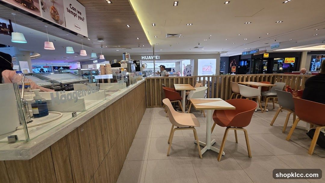 Haagen-Dazs Ice Cream Shop Interior