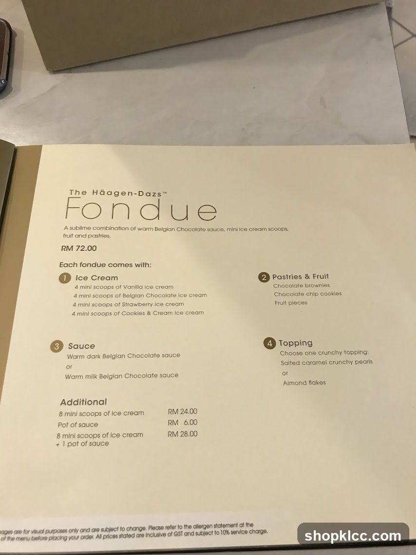 The Häagen-Dazs™ Fondue