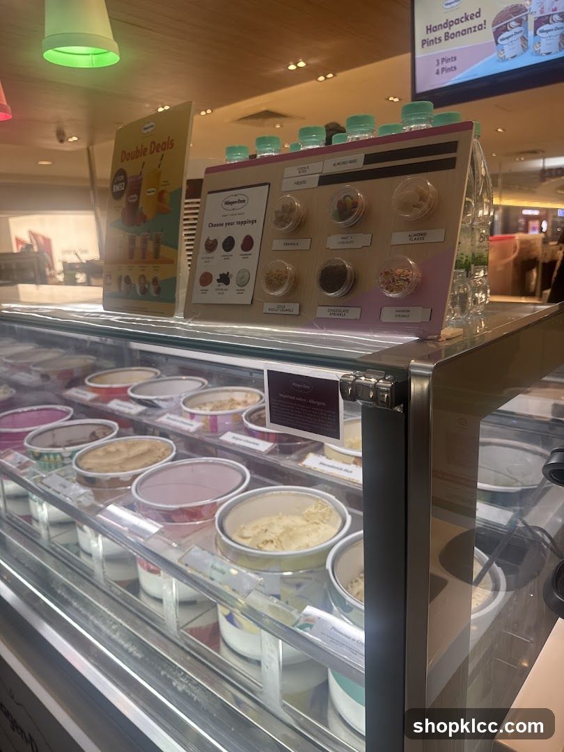 Ice Cream Toppings Display