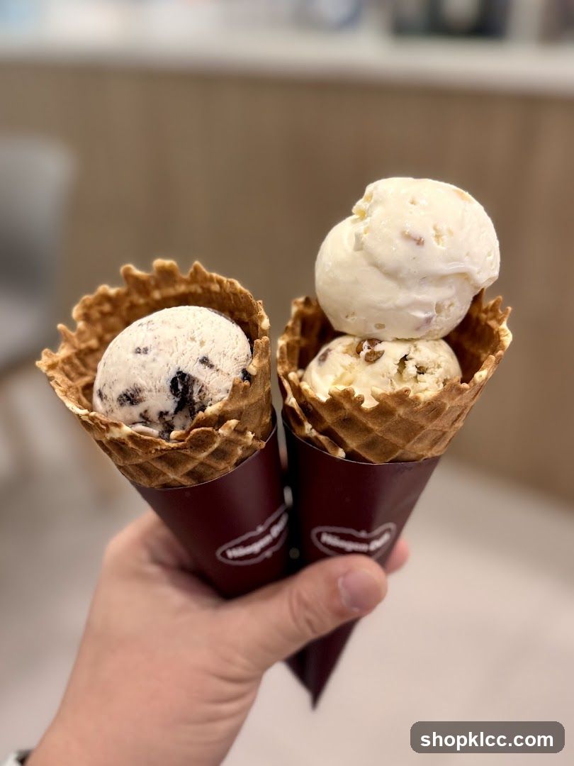 Two Ice Cream Cones