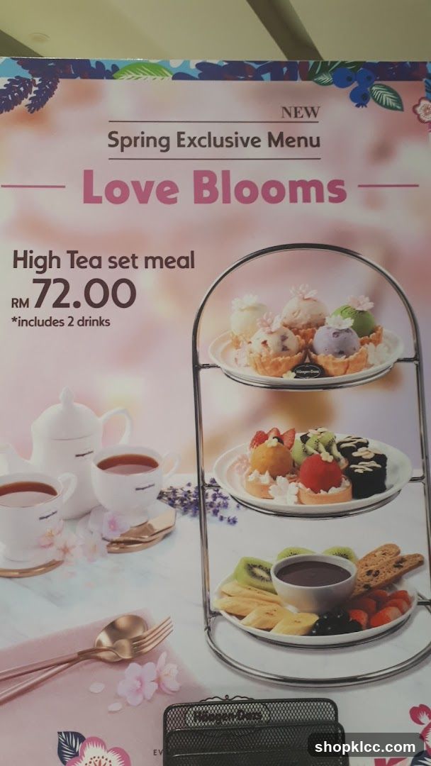 Love Blooms High Tea Set Meal