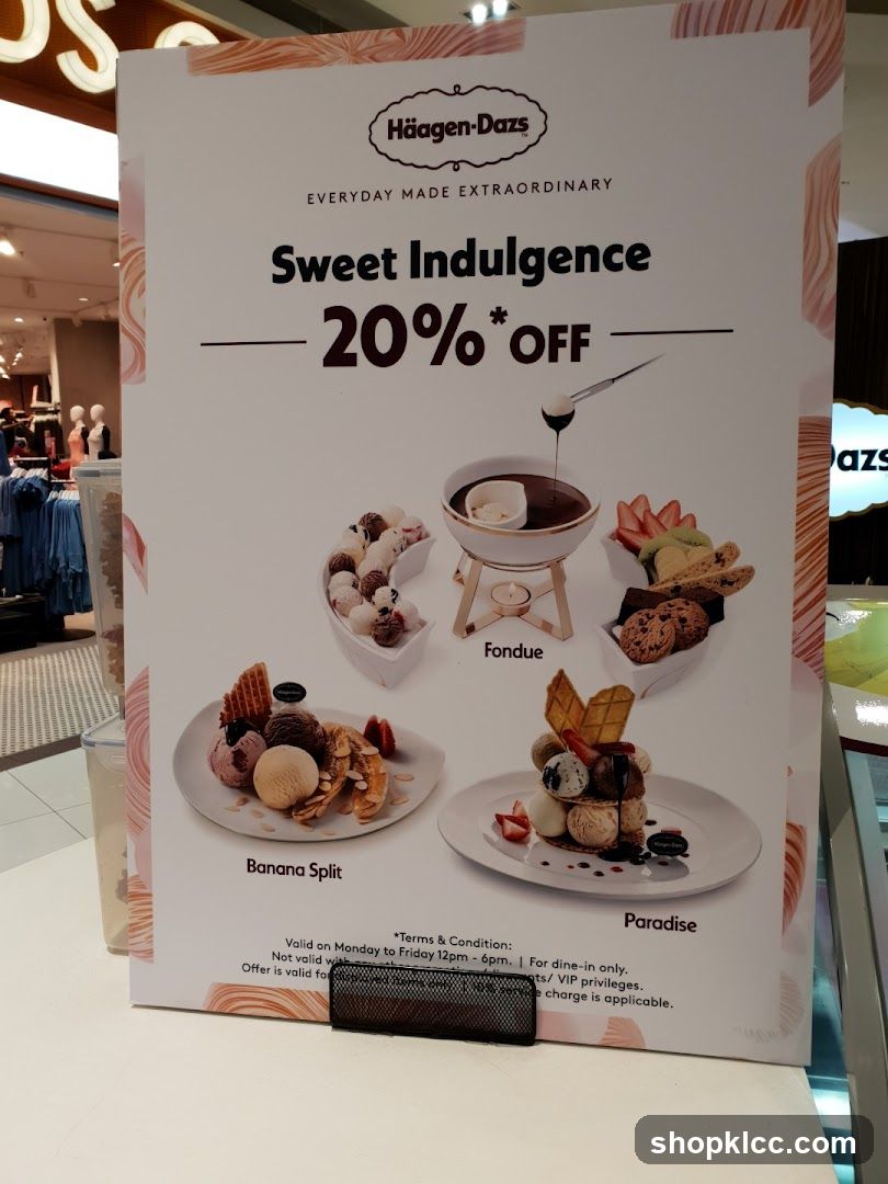 Häagen-Dazs Sweet Indulgence 20% Off Promotion
