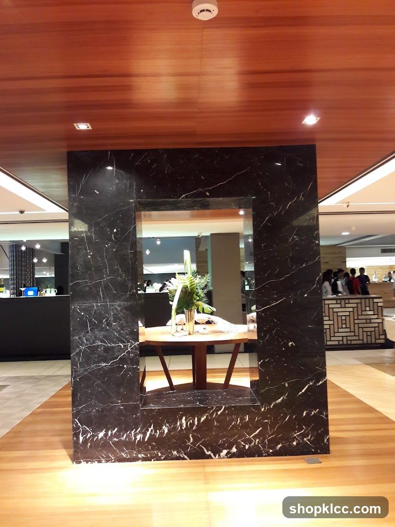 Interior View Through Marble Frame