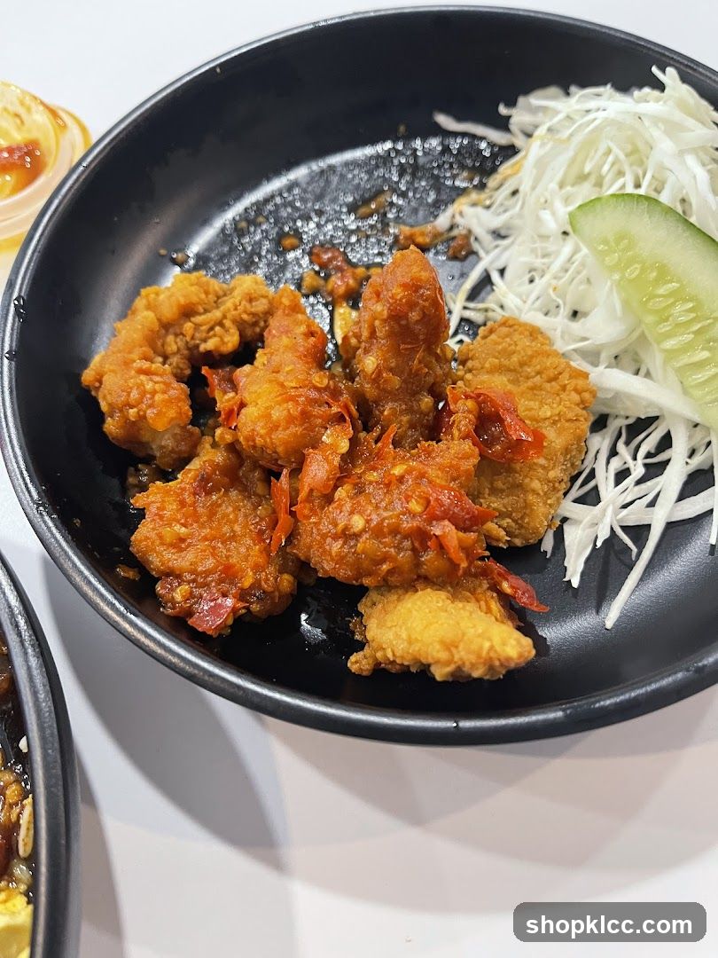 Spicy Fried Chicken with Shredded Cabbage