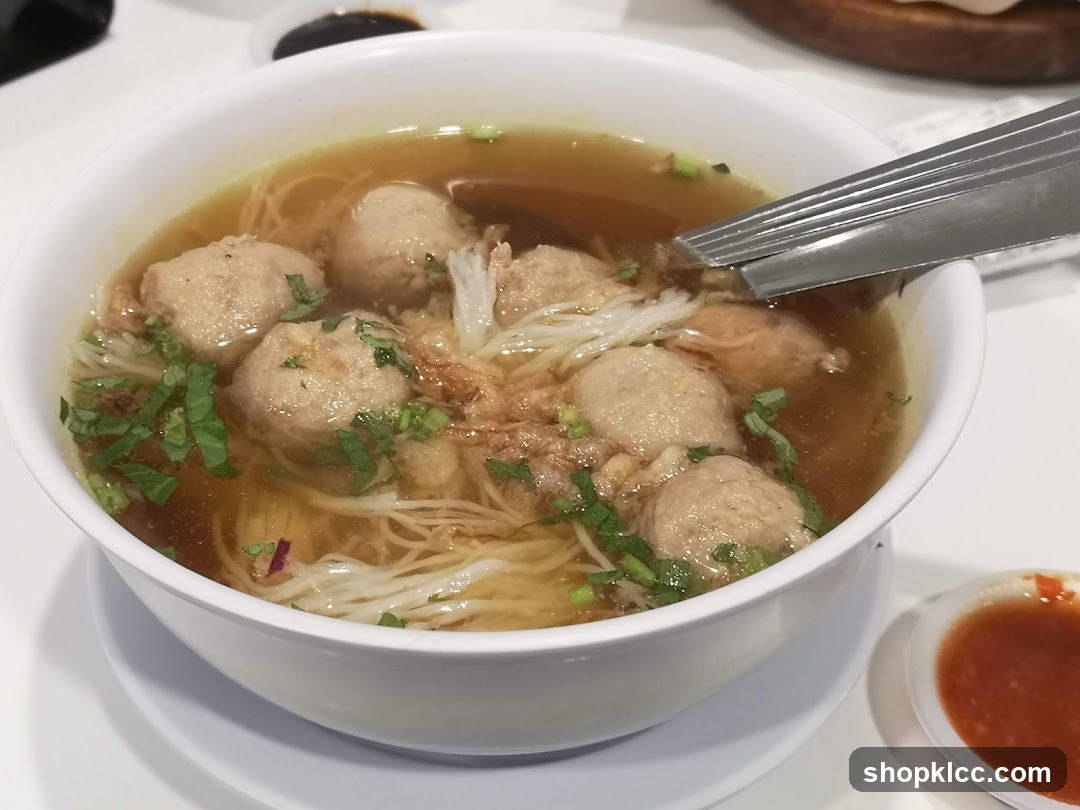 Bowl of Meatball Soup