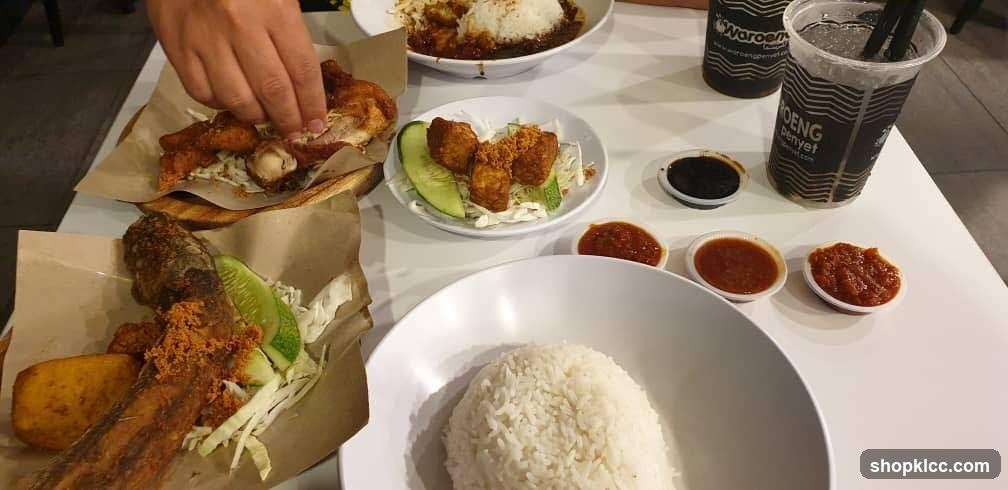 Fried Chicken and Fish Meal