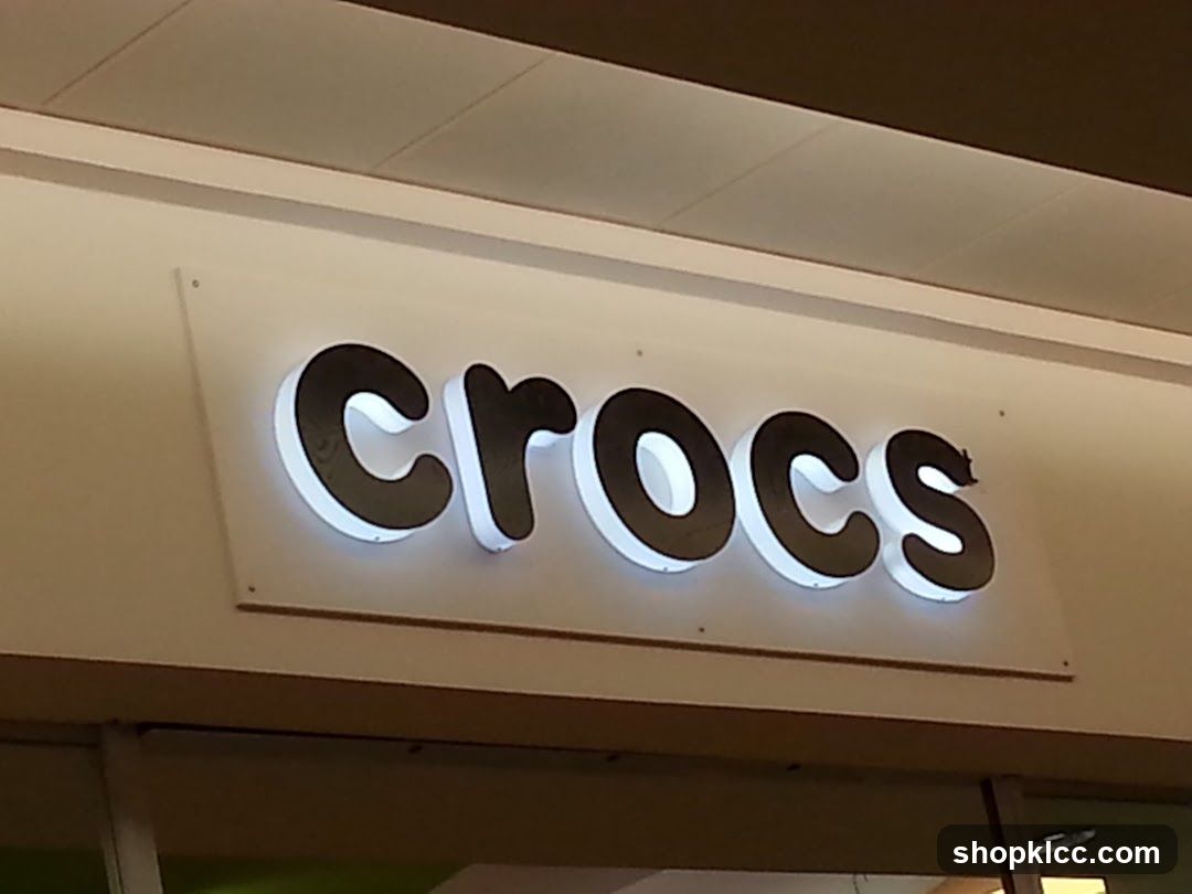 Crocs Storefront Signage