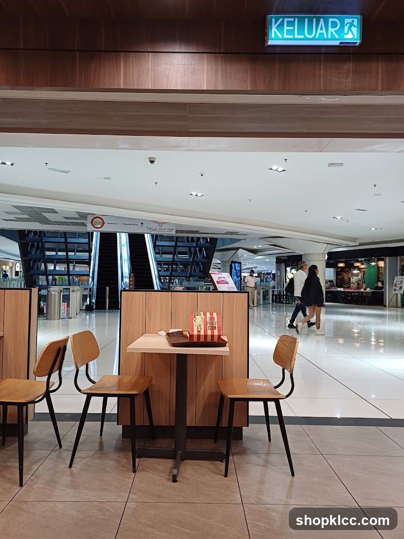 Fast Food Restaurant Seating Area