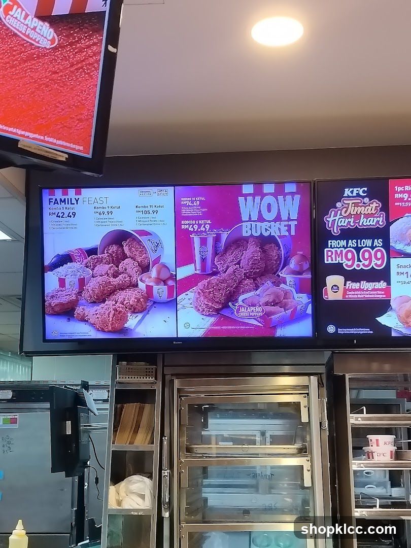 KFC Menu Display