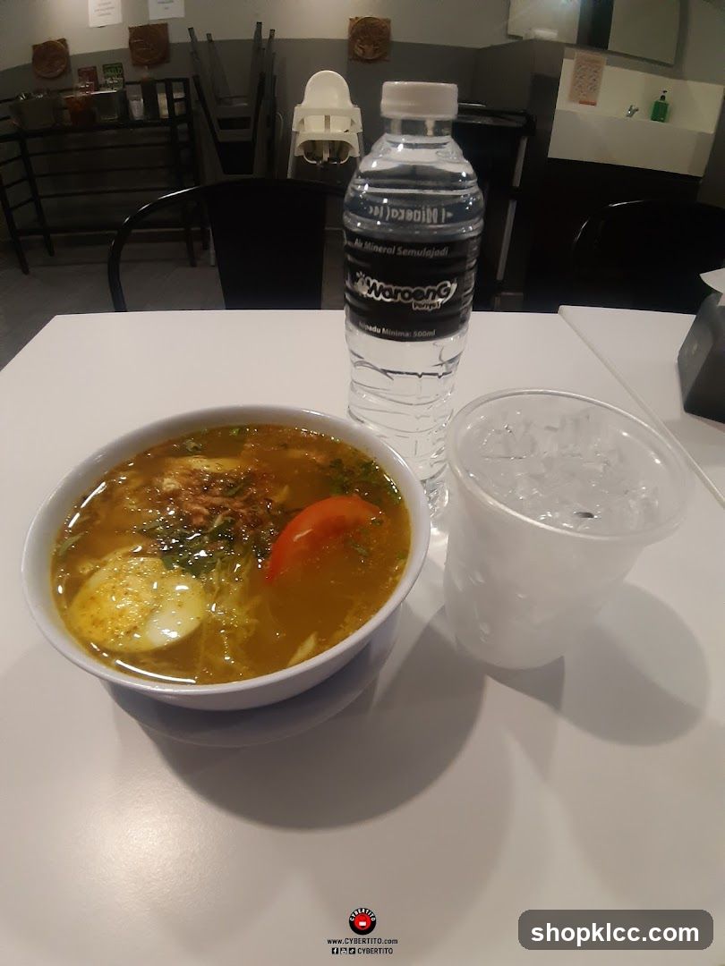Soto Soup and Water