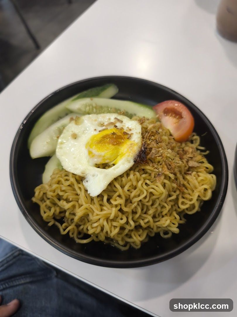 Noodles with Fried Egg