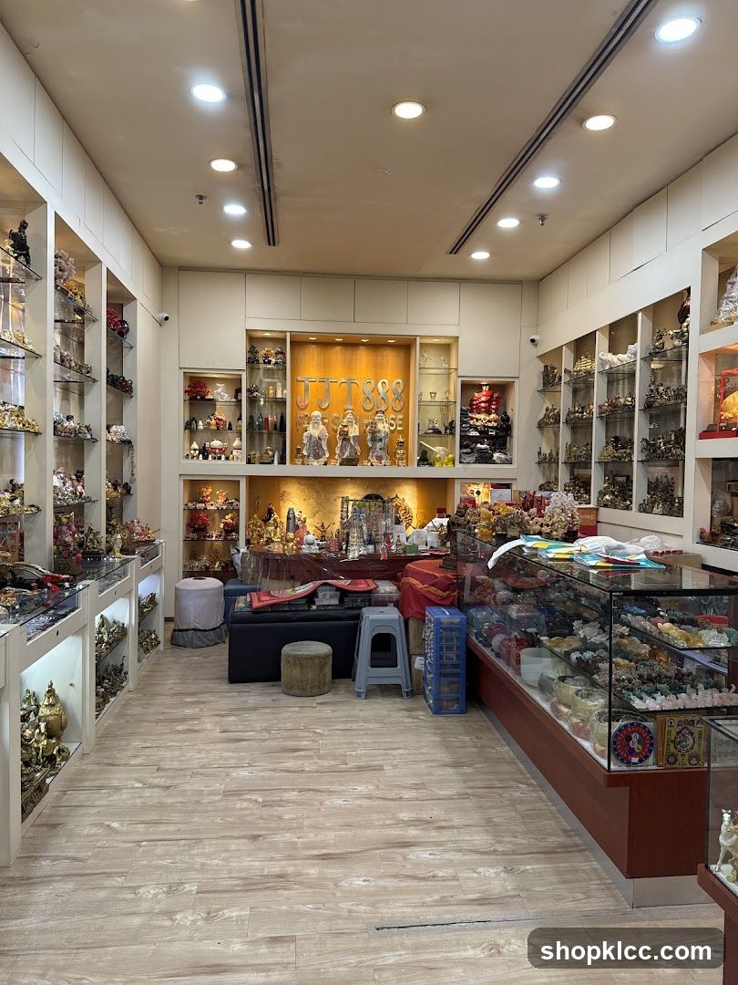 Interior of a shop selling religious items and artifacts