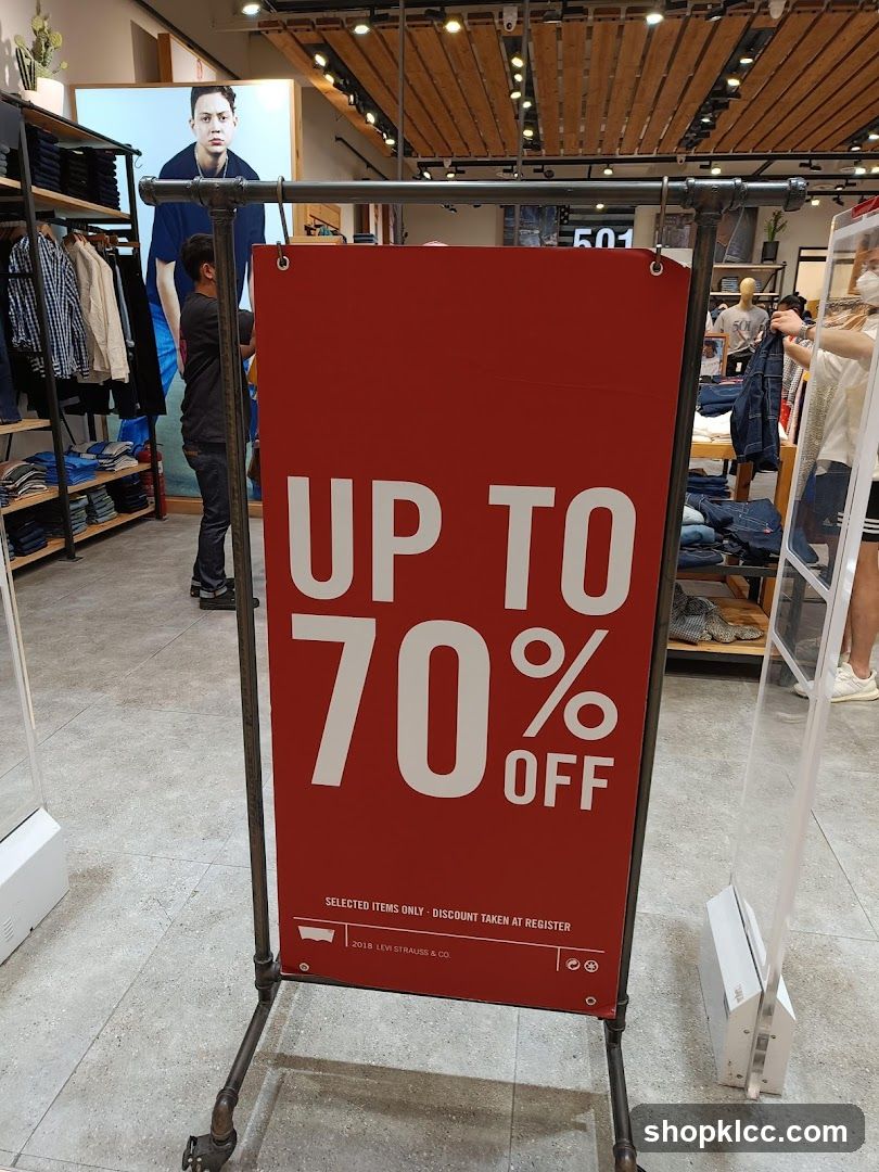 Levi's Sale Signage