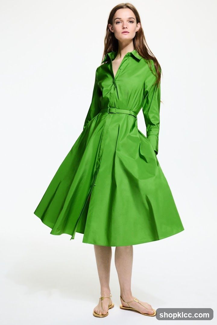 Woman in Green Dress