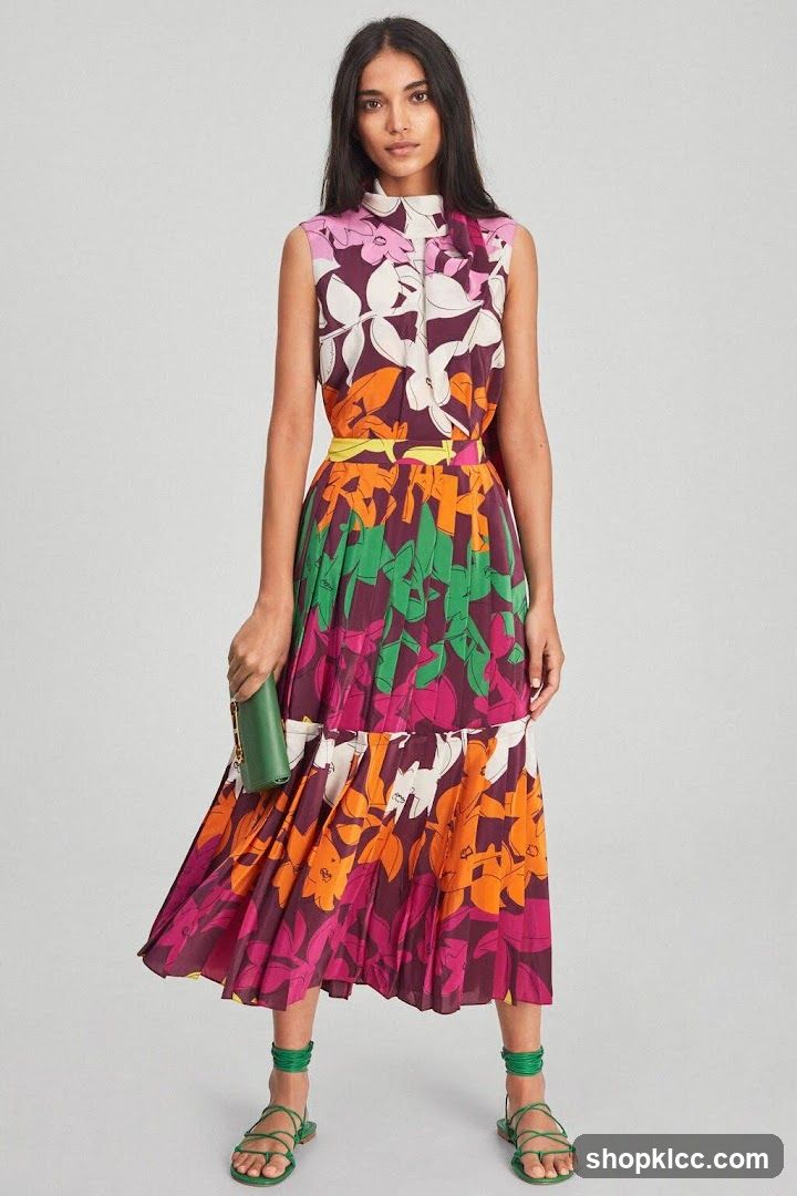Woman in Floral Dress