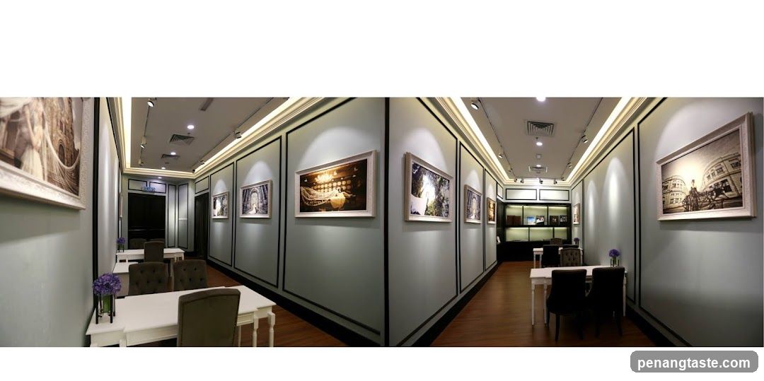 Interior of a gallery or studio