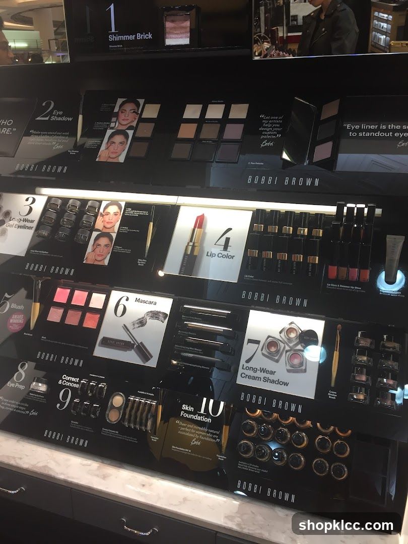 Bobbi Brown Makeup Display